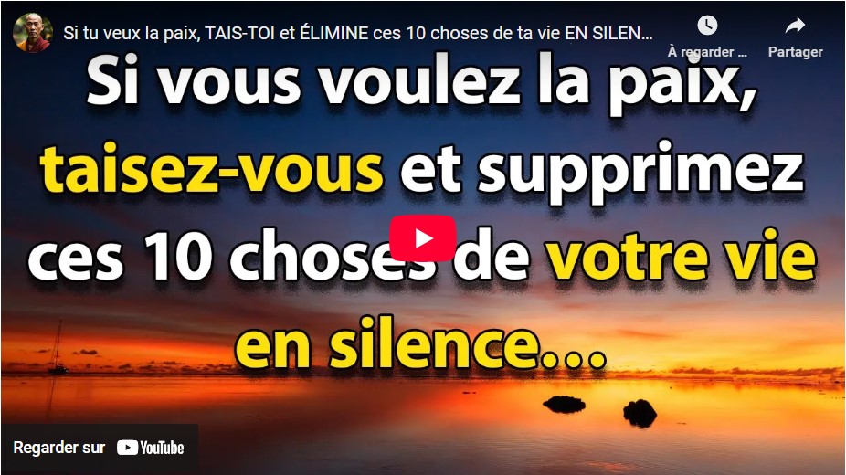 Si tu veux la paix, TAIS-TOI