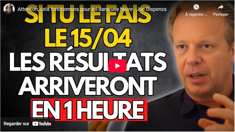 cela fonctionnera pour toi dans une heure