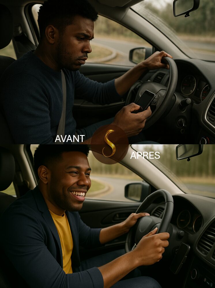 au volant avant après